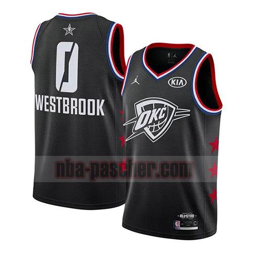 maillot all star 2019 homme Russell Westbrook 0 noir