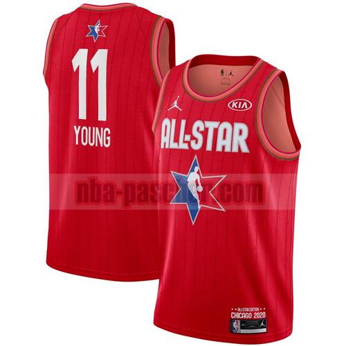 maillot all star 2020 homme Trae Young 11 swingman jordan rouge