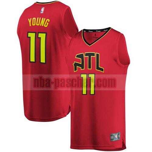 maillot atlanta hawks enfant Trae Young 11 statement edition rouge