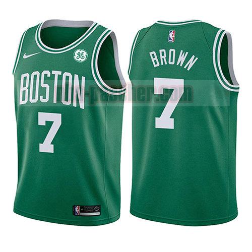 maillot boston celtics enfant Jaylen Brown 7 icône 2017-18 verde