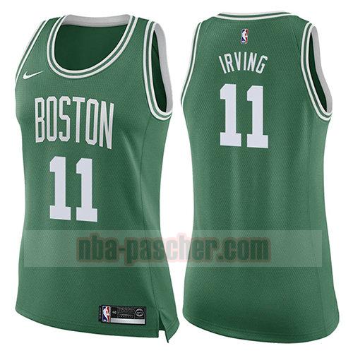 maillot boston celtics femme Kyrie Irving 11 icône 2017-18 verde