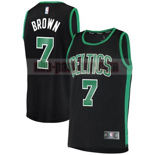 maillot boston celtics homme Jaylen Brown 7 2019 2020 noir