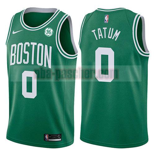 maillot boston celtics homme Jayson Tatum 0 2017-18 verde