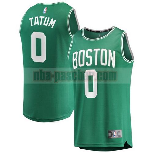 maillot boston celtics homme Jayson Tatumy 0 2019-2020 verde