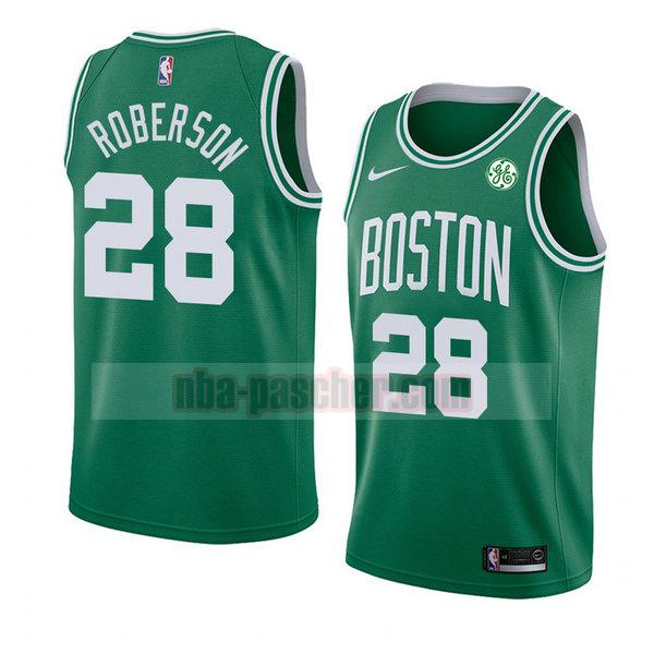 maillot boston celtics homme Jeff Roberson 28 icône 2018 verde