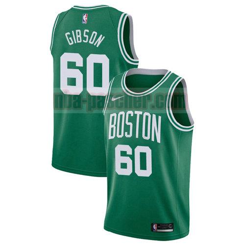 maillot boston celtics homme Jonathan Gibson 60 icône 2017-18 verde