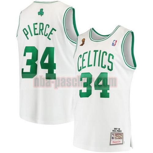 maillot boston celtics homme Paul Pierce 34 2019 2020 blanc