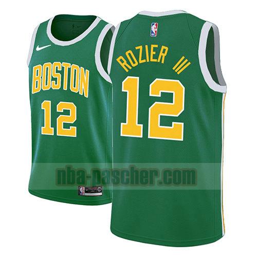 maillot boston celtics homme Terry Rozier III 12 earned 2018-19 verde