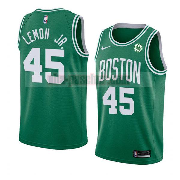 maillot boston celtics homme Walter Lemon 45 icône 2018 verde