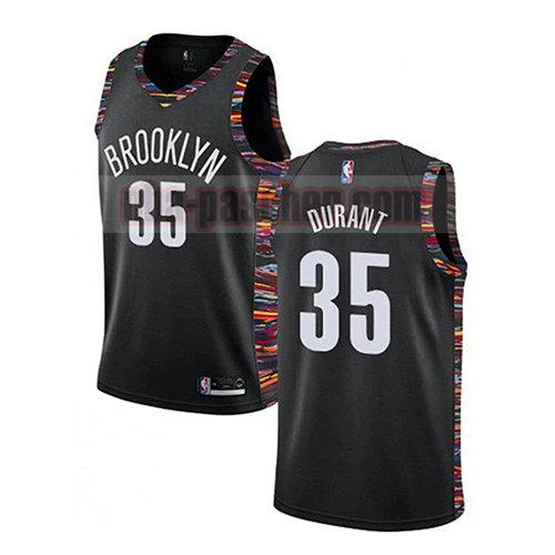 maillot brooklyn nets homme Kevin Durant 35 ville 2019-20 noir