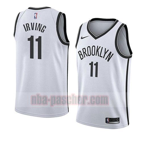 maillot brooklyn nets homme Kyrie Irving 11 association 2019-20 blanc