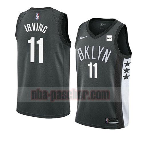 maillot brooklyn nets homme Kyrie Irving 11 déclaration 2019 20 noir