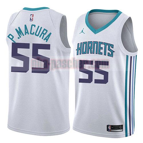 maillot charlotte hornets homme J. P.macura 55 association 2018 blanc