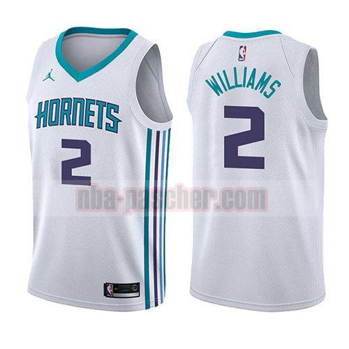 maillot charlotte hornets homme Marvin Williams 2 association 2017-18 blanc