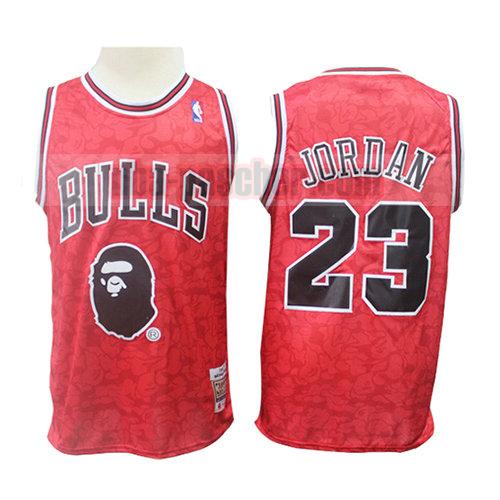 maillot chicago bulls homme Michael Jordan 23 mitchell & ness rouge