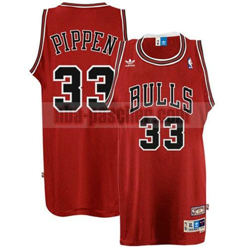 maillot chicago bulls homme Scottie Pippen 33 rétro rouge