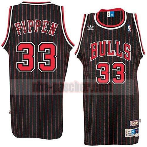 maillot chicago bulls homme Scottie Pippen 33 rétros noir