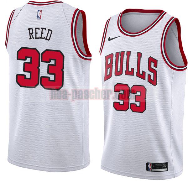 maillot chicago bulls homme Willie Reed 33 association 2018 blanc