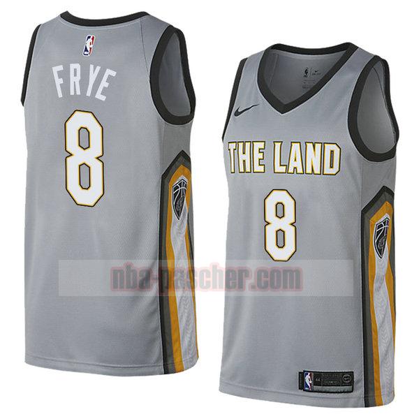 maillot cleveland cavaliers homme Channing Frye 8 ville 2018 gris