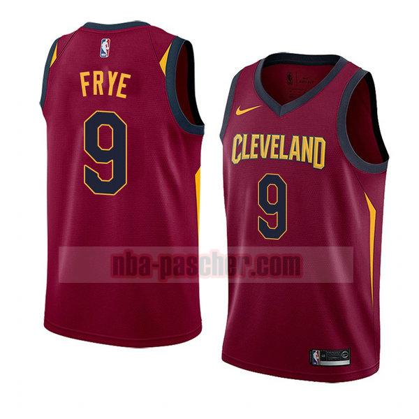 maillot cleveland cavaliers homme Channing Frye 9 icône 2018 rouge