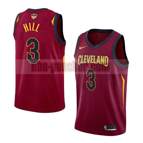 maillot cleveland cavaliers homme George Hill 3 icône 2017-18 finali vincolati rouge