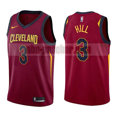 maillot cleveland cavaliers homme George Hill 3 icône 2017-18 rouge