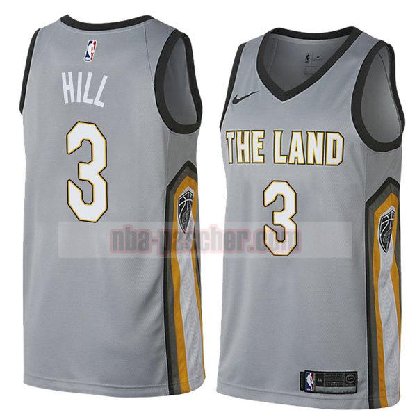 maillot cleveland cavaliers homme George Hill 3 ville 2018 gris