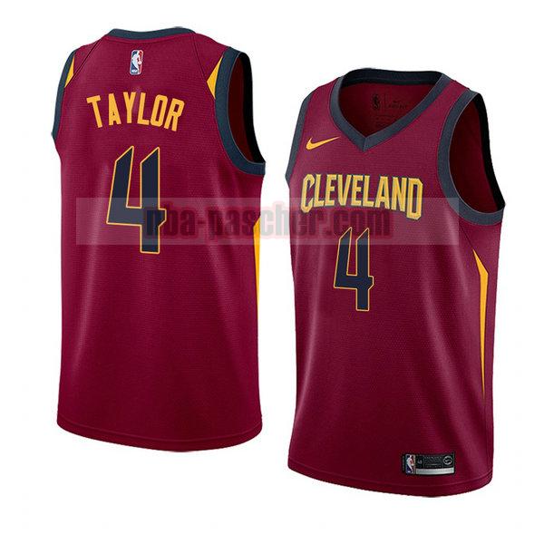 maillot cleveland cavaliers homme Isaiah Taylor 4 icône 2018 rouge