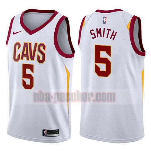 maillot cleveland cavaliers homme J.R. Smith 5 association 2017-18 blanc