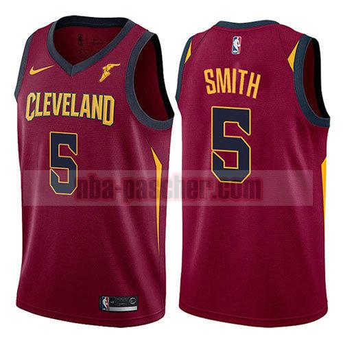 maillot cleveland cavaliers homme J.r. Smith 5 icône 2017-18 rouge