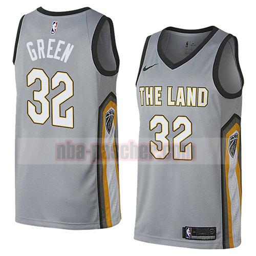 maillot cleveland cavaliers homme Jeff Green 32 ville 2018 gris