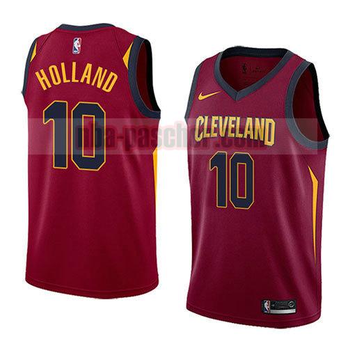 maillot cleveland cavaliers homme John Holland 10 icône 2018 rouge