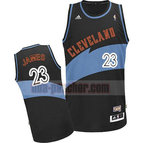 maillot cleveland cavaliers homme LeBron James 23 rétro bleu