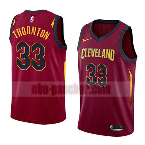 maillot cleveland cavaliers homme Marcus Thornton 33 icône 2018 rouge