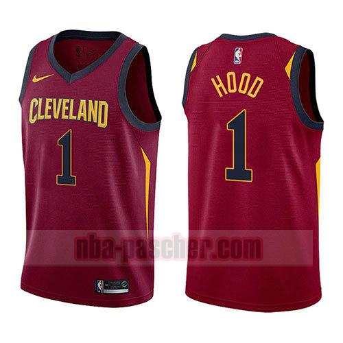 maillot cleveland cavaliers homme Rodney Hood 1 icône 2017-18 rouge