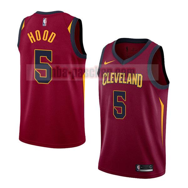 maillot cleveland cavaliers homme Rodney Hood 5 icône 2018 rouge