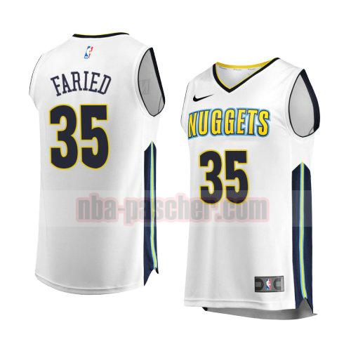maillot denver nuggets homme Kenneth Faried 35 association 2017-18 blanc