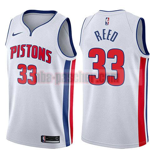 maillot detroit pistons homme Willie Reed 33 association 2017-18 blanc