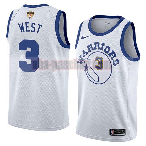 maillot golden state warriors homme David West 3 classic 2017-18 blanc