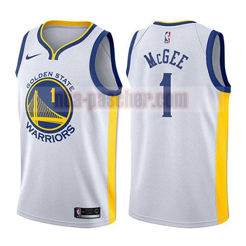 maillot golden state warriors homme Javale McGee 1 association 2017-18 blanc