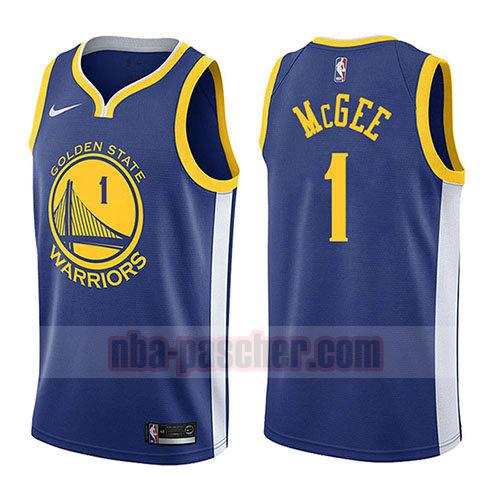 maillot golden state warriors homme Javale Mcgee 1 icône 2017-18 bleu