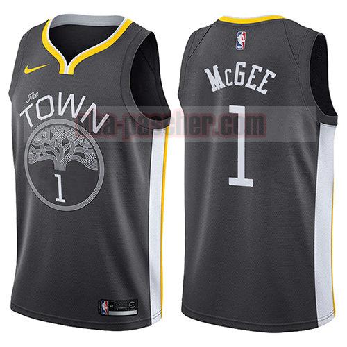 maillot golden state warriors homme Javale Mcgee 1 the town déclaration 2017-18 noir