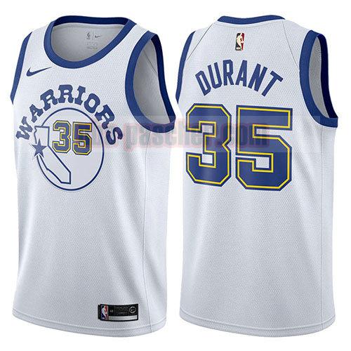 maillot golden state warriors homme Kevin Durant 35 2017-18 blanc