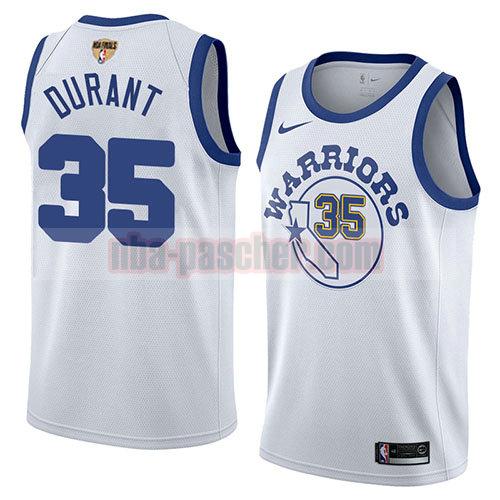 maillot golden state warriors homme Kevin Durant 35 classic 2017-18 blanc