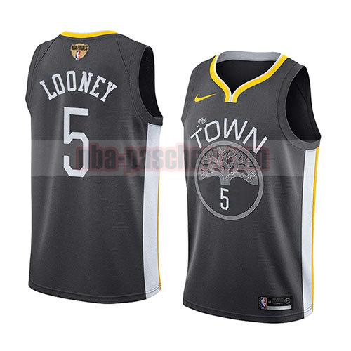 maillot golden state warriors homme Kevon Looney 5 déclaration 2017-18 gris