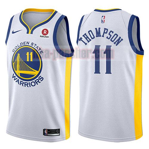 maillot golden state warriors homme Klay Thompson 11 2017-18 blanc