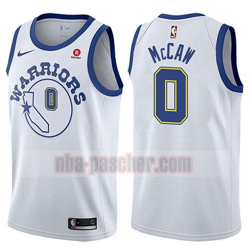 maillot golden state warriors homme Patrick McCaw 0 hardwood classic 2017-18 blanc