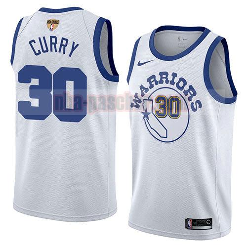 maillot golden state warriors homme Stephen Curry 30 classic 2017-18 blanc