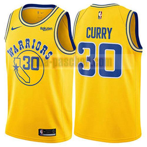 maillot golden state warriors homme Stephen Curry 30 hardwood classic 2018 jaune