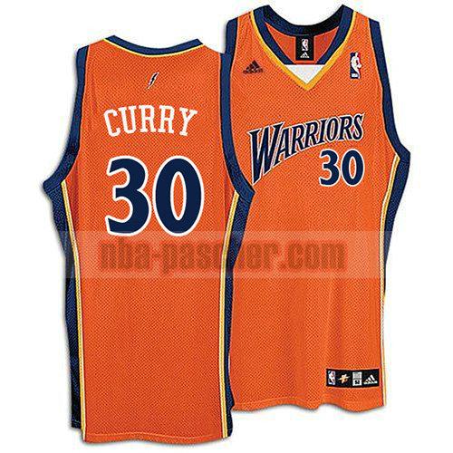 maillot golden state warriors homme Stephen Curry 30 rétro orange
